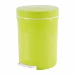 Paris Prix Poubelle De Salle De Bain Pédale 6L Vert Bambou