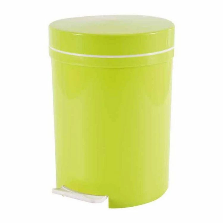 Paris Prix Poubelle De Salle De Bain Pédale 6L Vert Bambou 1 Paris Prix Poubelle De Salle De Bain Pédale 6L Vert Bambou
