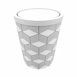 Aurlane Poubelle à Couvercle Oscillant Capacité 5L - WHEELTOP GEOMETRIQUE Et BLANC MAT 7 Aurlane Poubelle à Couvercle Oscillant Capacité 5L - WHEELTOP GEOMETRIQUE Et BLANC MAT -Paris Prix boutique B2CD 3653