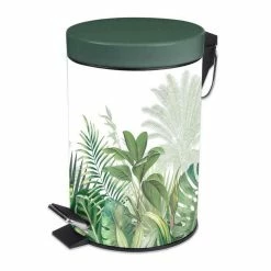 Paris Prix Poubelle à Pédale Imprimée Vagabonde 3L Kaki