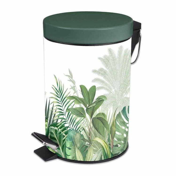 Paris Prix Poubelle à Pédale Imprimée Vagabonde 3L Kaki 1 Paris Prix Poubelle à Pédale Imprimée Vagabonde 3L Kaki