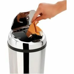 Kitchen Move Poubelle Automatique ARTIC Argent Acier Inoxydable 3 L -Paris Prix boutique B2CD 3671