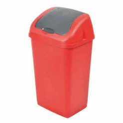 Paris Prix Poubelle De Salle De Bain Azela 9L Rouge