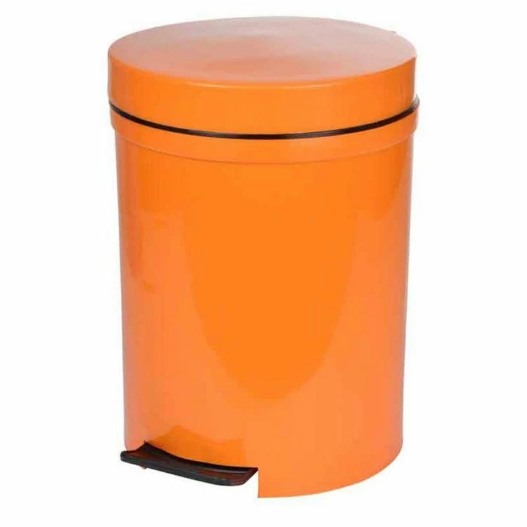 Paris Prix Poubelle De Salle De Bain Pédale 6L Orange Mangue 1 Paris Prix Poubelle De Salle De Bain Pédale 6L Orange Mangue