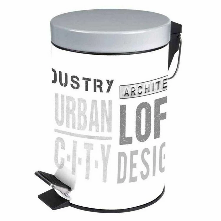 Paris Prix Poubelle à Pédale Imprimée Urban Loft 3L Blanc 1 Paris Prix Poubelle à Pédale Imprimée Urban Loft 3L Blanc
