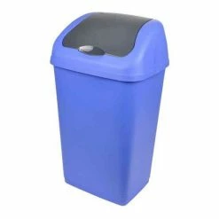Paris Prix Poubelle De Salle De Bain Azela 9L Bleu Indigo
