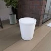 Aurlane Poubelle à Couvercle Oscillant Capacité 5L - WHEELTOP BLANC MAT