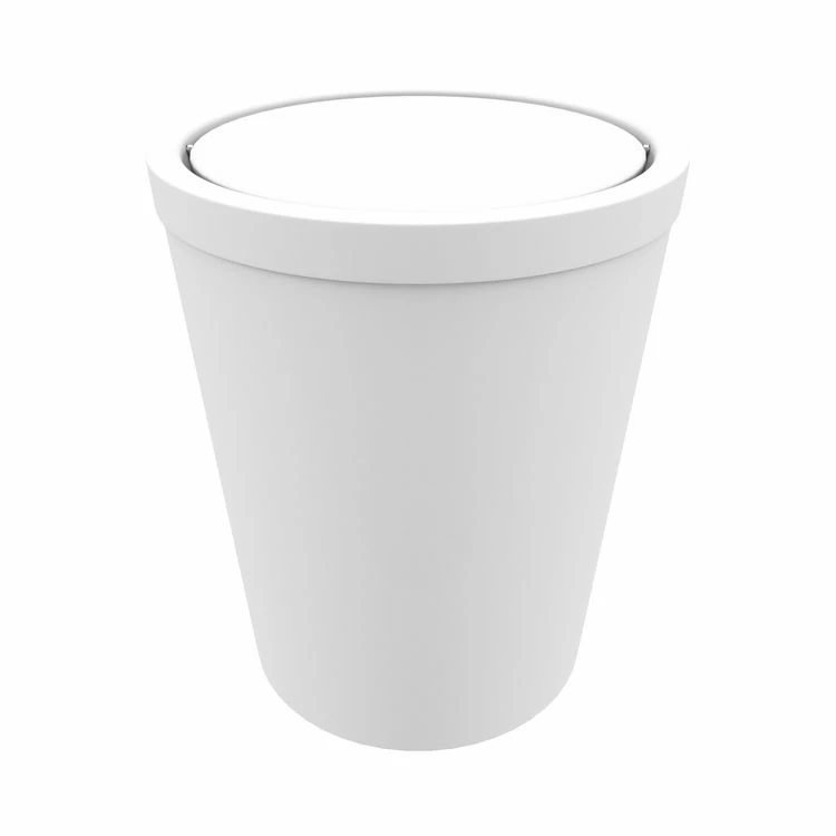 Aurlane Poubelle à Couvercle Oscillant Capacité 5L - WHEELTOP BLANC MAT 3 Aurlane Poubelle à Couvercle Oscillant Capacité 5L - WHEELTOP BLANC MAT – Image 3