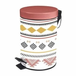 Paris Prix Poubelle à Pédale Imprimée Esteban 3L Terracotta