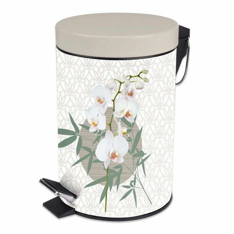 Paris Prix Poubelle à Pédale Imprimée Azia 3L Naturel 1 Paris Prix Poubelle à Pédale Imprimée Azia 3L Naturel