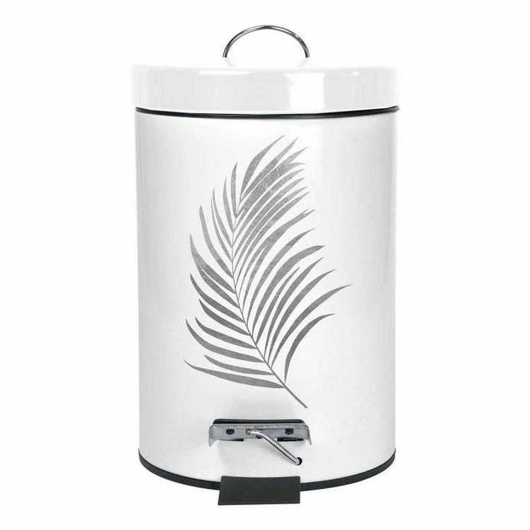 Paris Prix Poubelle à Pédale Imprimée Orbella 3L Blanc & Argent 1 Paris Prix Poubelle à Pédale Imprimée Orbella 3L Blanc & Argent