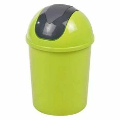 Paris Prix Poubelle à Bascule Flic Flac 1,5L Vert Bambou