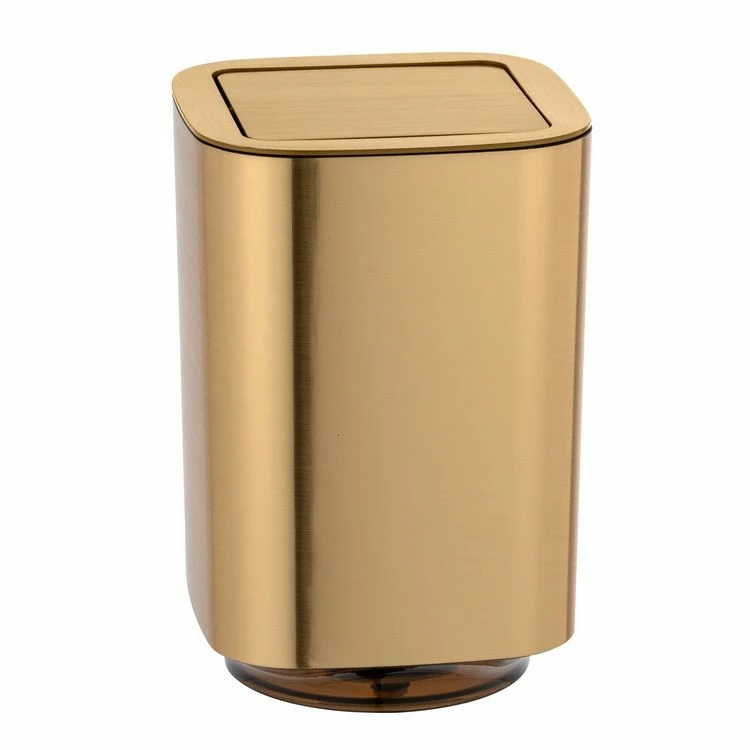 Wenko Poubelle à Couvercle Oscillant Design Auron - 5,5 L - Doré 1 Wenko Poubelle à Couvercle Oscillant Design Auron - 5,5 L - Doré