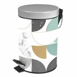 Paris Prix Poubelle à Pédale Geomarbre 3L Bleu