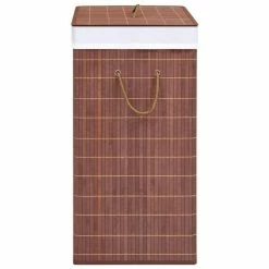 VIDAXL Panier A Linge Bambou Marron 100 L 10 VIDAXL Panier A Linge Bambou Marron 100 L -Paris Prix boutique B2CD 3795