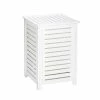 Wenko Panier à Linge En Bois Olso - L. 45 X H. 65 Cm - Blanc