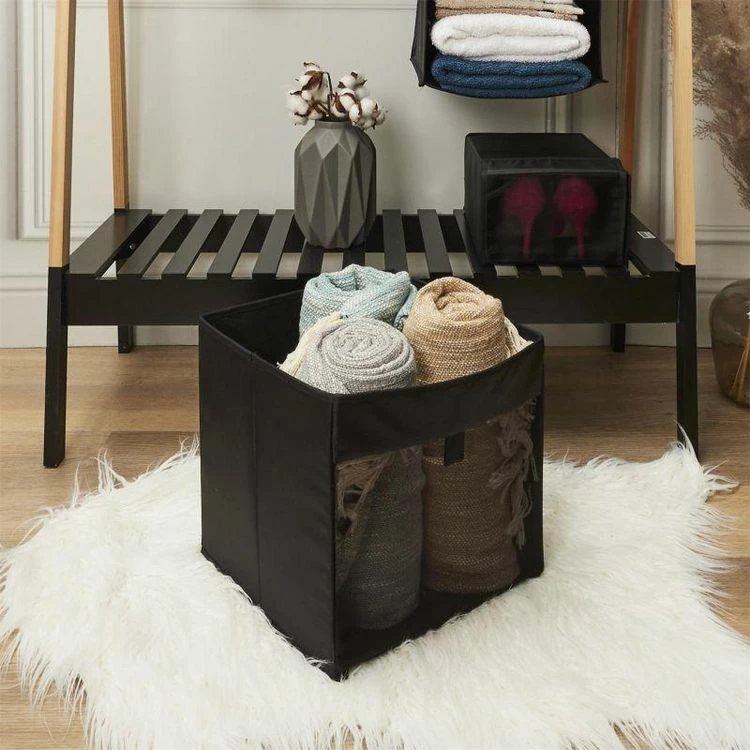 Paris Prix Panier à Linge Carré Pop Up 30cm Noir 6 Paris Prix Panier à Linge Carré Pop Up 30cm Noir – Image 6