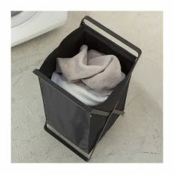 CALICOSY Panier à Linge Pliable Noir Tower - L30 Cm 7 CALICOSY Panier à Linge Pliable Noir Tower - L30 Cm -Paris Prix boutique B2CD 3861