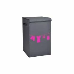 Casame Panier à Linge Pliant Avec Couvercle -Paris Prix boutique B2CD 3915