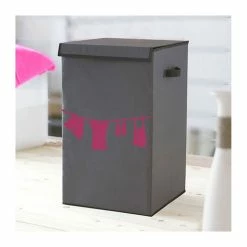 Casame Panier à Linge Pliant Avec Couvercle -Paris Prix boutique B2CD 3916