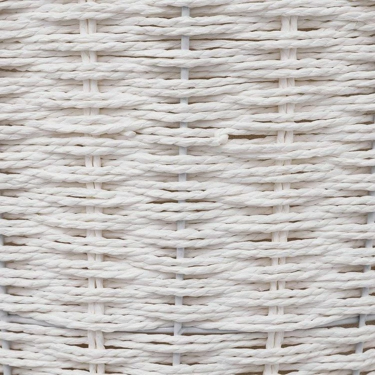 ATMOSPHERA Panier à Linge 40L Rond Costa Blanc 5 ATMOSPHERA Panier à Linge 40L Rond Costa Blanc – Image 5