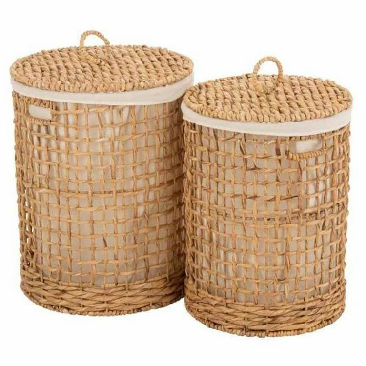 Paris Prix Lot De 2 Paniers Avec Couvercle Linge 55cm Naturel 1 Paris Prix Lot De 2 Paniers Avec Couvercle Linge 55cm Naturel