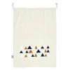 Paris Prix Sac à Linge En Tissu Triangles 50x70cm Beige