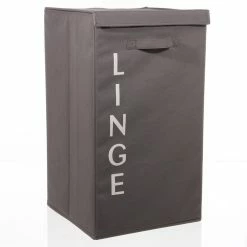 Instant D'O Panier à Linge Imprimé - Taupe