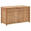 VIDAXL Coffre De Blanchisserie 77,5x37,5x46,5 Cm Bois Massif De Noyer