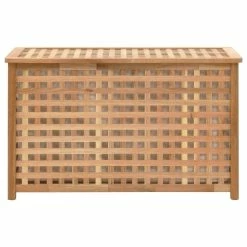 VIDAXL Coffre De Blanchisserie 77,5x37,5x46,5 Cm Bois Massif De Noyer 8 VIDAXL Coffre De Blanchisserie 77,5x37,5x46,5 Cm Bois Massif De Noyer -Paris Prix boutique B2CD 3985