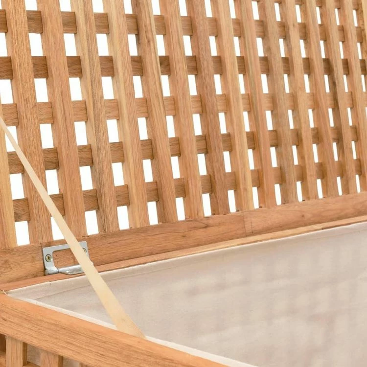 VIDAXL Coffre De Blanchisserie 77,5x37,5x46,5 Cm Bois Massif De Noyer 5 VIDAXL Coffre De Blanchisserie 77,5x37,5x46,5 Cm Bois Massif De Noyer – Image 5