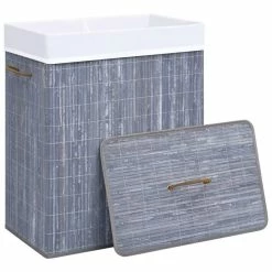 VIDAXL Panier A Linge Bambou Gris 100 L -Paris Prix boutique B2CD 4011