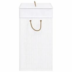 VIDAXL Panier A Linge Bambou Blanc 83 L -Paris Prix boutique B2CD 4031
