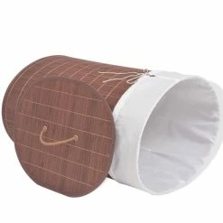 VIDAXL Panier A Linge Ovale Bambou Marron 8 VIDAXL Panier A Linge Ovale Bambou Marron -Paris Prix boutique B2CD 4059