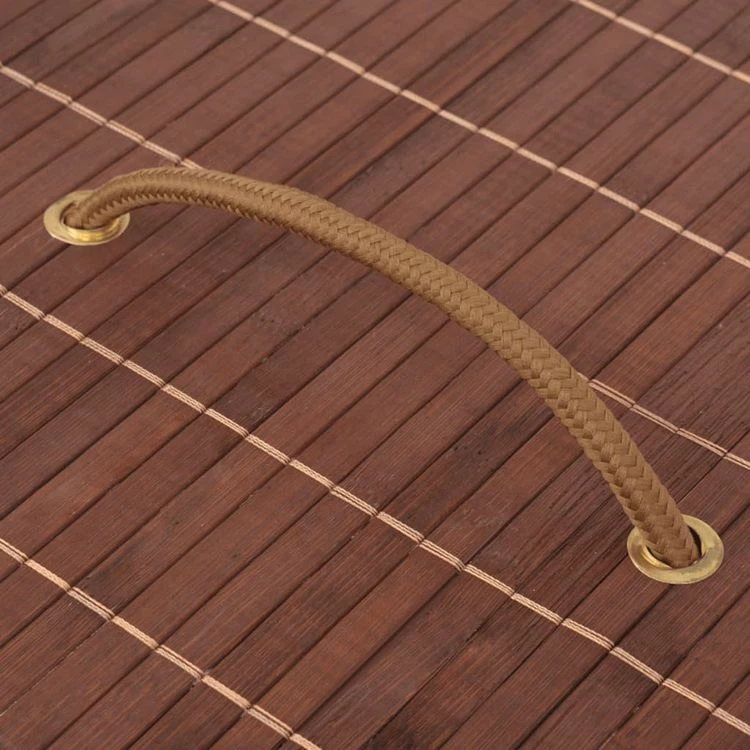 VIDAXL Panier A Linge Ovale Bambou Marron 5 VIDAXL Panier A Linge Ovale Bambou Marron – Image 5