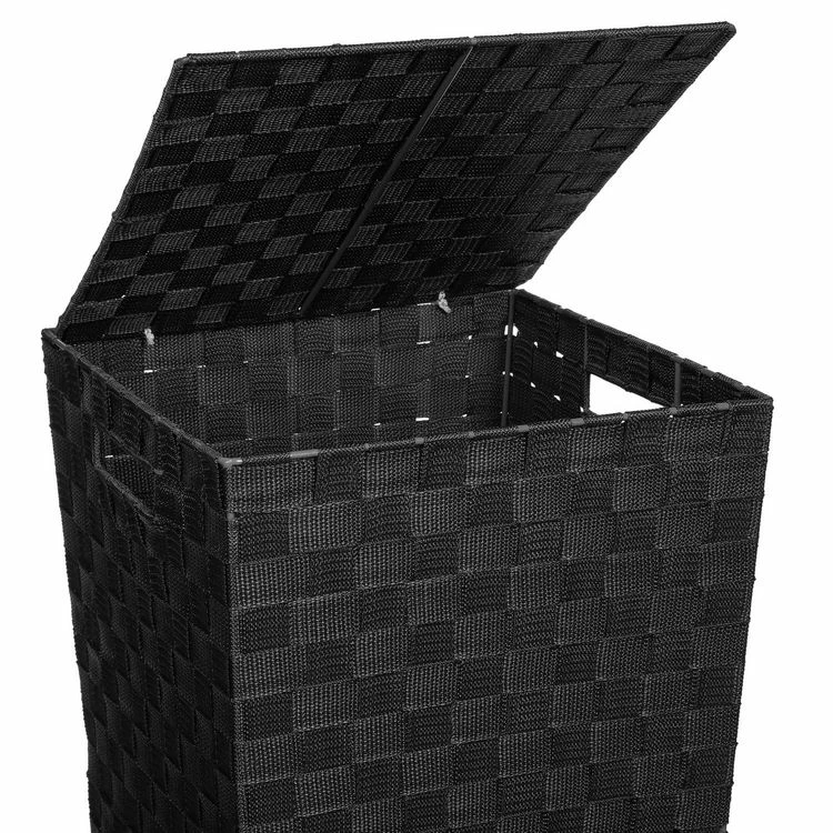 ATMOSPHERA Panier à Linge - H. 53 Cm - Gris Foncé 2 ATMOSPHERA Panier à Linge - H. 53 Cm - Gris Foncé – Image 2