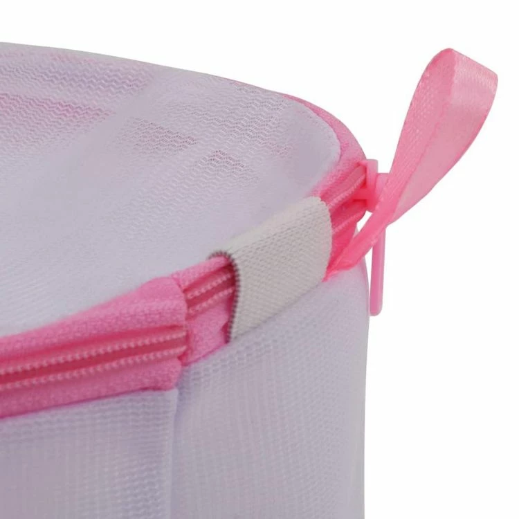 VIDAXL Ensemble De 3 Sacs A Linge En Filet Blanc Et Rose 4 VIDAXL Ensemble De 3 Sacs A Linge En Filet Blanc Et Rose – Image 4