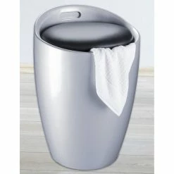 Wenko Tabouret 2 En 1 Candy - Argent