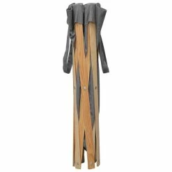 VIDAXL Panier A Linge Pliable Gris Bois Et Tissu -Paris Prix boutique B2CD 4088