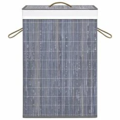 VIDAXL Panier A Linge Bambou Gris 72 L -Paris Prix boutique B2CD 4109
