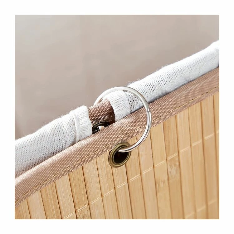 CALICOSY Panier à Linge Pliable En Bambou Avec 3 Poignées, 72L - L40 X H60 Cm 6 CALICOSY Panier à Linge Pliable En Bambou Avec 3 Poignées, 72L - L40 X H60 Cm – Image 6