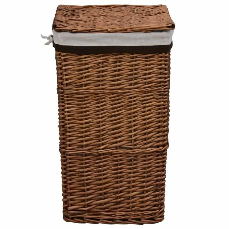 VIDAXL Panier A Linge Marron Saule 3 VIDAXL Panier A Linge Marron Saule – Image 3