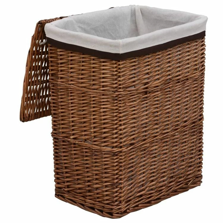 VIDAXL Panier A Linge Marron Saule 5 VIDAXL Panier A Linge Marron Saule – Image 5