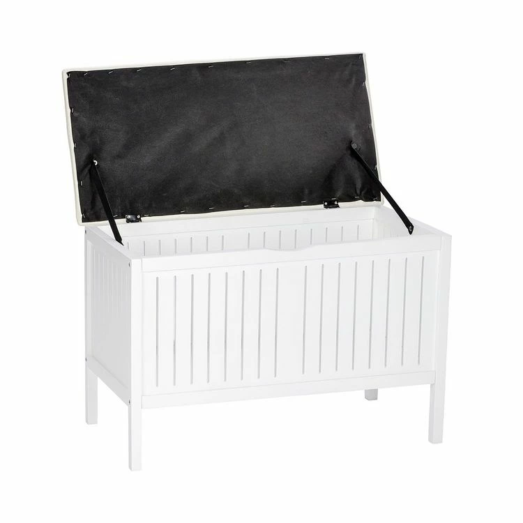 Wenko Tabouret De Salle De Bain En Bois Avec Rangement Olso - L. 78 X H. 52 Cm - Blanc 3 Wenko Tabouret De Salle De Bain En Bois Avec Rangement Olso - L. 78 X H. 52 Cm - Blanc – Image 3