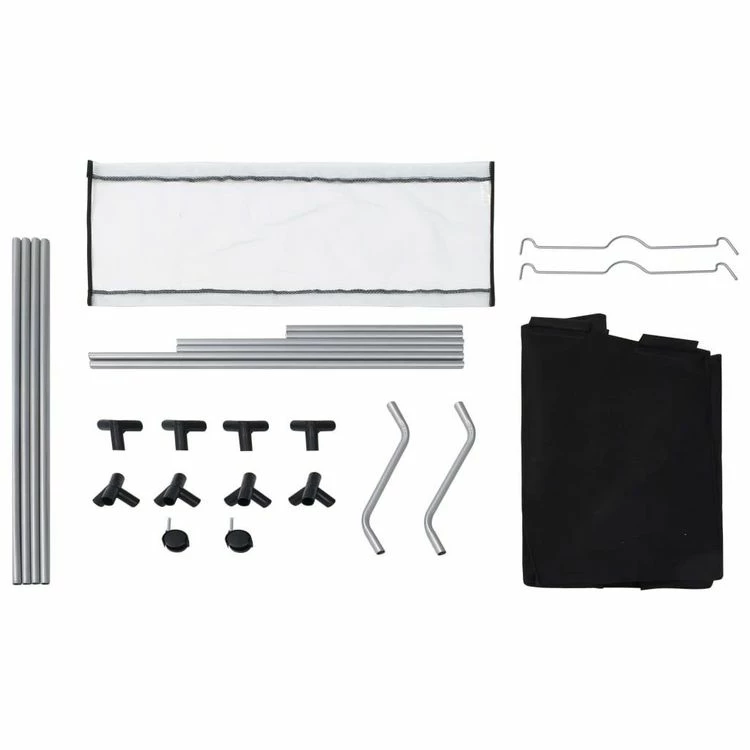 VIDAXL Trieuse A Linge Avec 3 Sacs Noir Acier 6 VIDAXL Trieuse A Linge Avec 3 Sacs Noir Acier – Image 6