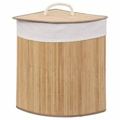 ATMOSPHERA Panier à Linge 48L Angle Bambou