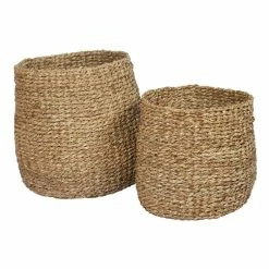 Rendez Vous Déco Panier Rico Tressé Rond (lot De 2)
