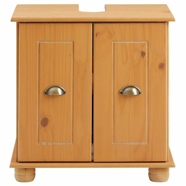 IDIMEX Meuble Sous Lavabo COLMAR Meuble De Rangement Salle De Bain, Meuble Sous Vasque Avec 2 Portes, En Pin Massif à La Finition Teintée E 2 IDIMEX Meuble Sous Lavabo COLMAR Meuble De Rangement Salle De Bain, Meuble Sous Vasque Avec 2 Portes, En Pin Massif à La Finition Teintée E – Image 2