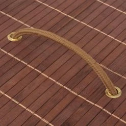 VIDAXL Panier A Linge Rectangulaire Bambou Marron -Paris Prix boutique B2CD 4252