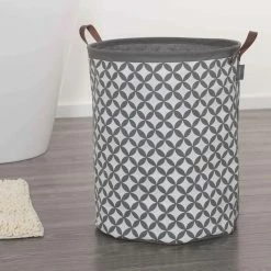 SEALSKIN Sealskin Panier A Linge Diamonds Gris 60 L 362302012 -Paris Prix boutique B2CD 4268